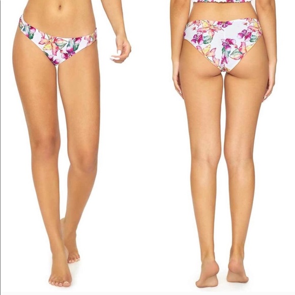 Pilyq Other - PILYQ Andrea Wild Orchard Reversible Bikini Bottoms Size Medium NWT
